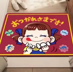 ペコちゃん 玄関マット ふかふか 滑り止め 吸水性 洗濯可能 ソフト
