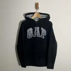 Gap Kids ギャップ ジップパーカー 黒 XL OldGap サーマル