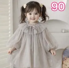 韓国子供服 リボン チュールドレス 誕生日 セレモニー 女の子 ベビー 結婚式