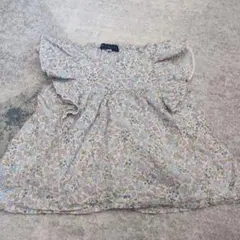 花柄フリルノースリーブタンクトップ 120