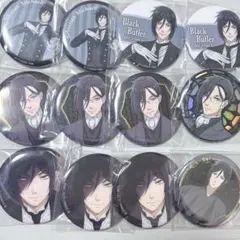 セバスチャン 缶バッジ 5点 黒執事 サーカス 宝石 TSUTAYA 劇場版