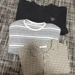 minirobe ロンT 4 100cm 110cmボーダー　シャツ　セット