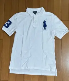 ラルフローレン　￼ポロシャツ ホワイト ビッグポニー　XS