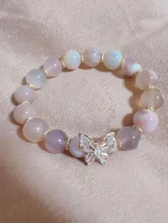 うみちゃん様♡天然石 桜瑪瑙 ブレスレット