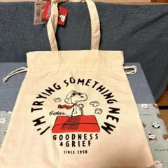 スヌーピー　帆布2WAYトートバッグ