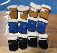 4足セット 保温裏地 犬靴】冬用 防滑 犬ブーツ 犬靴下 保護 室内・散歩兼用