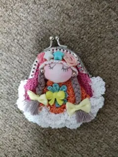 がま口　小物入れ　ハンドメイド　財布　コインケース　ミニポーチ