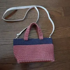 鉤針編み　編織線　兩用包　肩背包 手提包