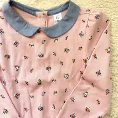 美品　baby GAP 長袖カットソー ピンク 花柄 ギャップ　100cm