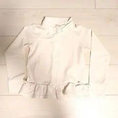 ホワイト フリル付き ラッシュガード