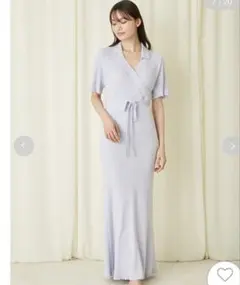 新品 SNIDEL HOME カップイン ニットワンピース カシュクールのサムネイル