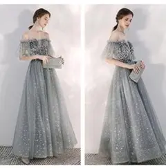 オフショルダー ドレス パーティードレス 写真付きレディース