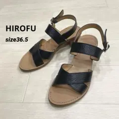 イタリア製 HIROFU ヒロフ レザー　ストラップサンダル 36.5/23.5のサムネイル