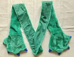 怪獣 手袋付きマフラー グリーン