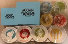 MOOMINのガラスタンブラー4個セット＋デザート皿4枚セット