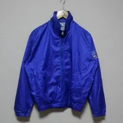 Champion ナイロンジャケット 光沢 青 ブルゾン 90sビンテージ