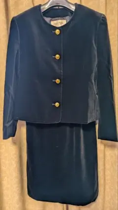 DANA PARIS 黒 ベルベット スーツ、式服、セレモニースーツ、９号、美品