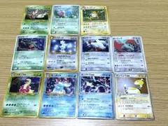 ［希少］旧裏ライチュウメガニウム、オーダイル+デンリュウex 等 11枚