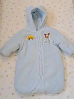 ミッキー　防寒おくるみ　ディズニー　西松屋