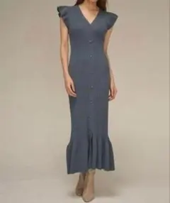 SNIDEL snidel スナイデル フロントボタンニットワンピース