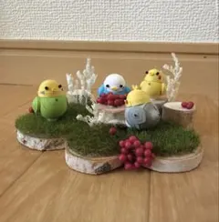 セキセイインコ　オカメインコ　インテリア　置物