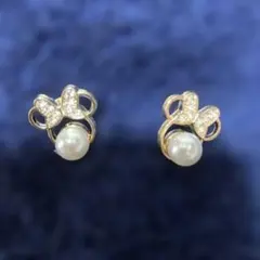 ミッキーマウス真珠のピアス1.５cm