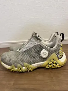 ［中敷き未使用]adidas ゴルフシューズ BOA ジップアップ グレー