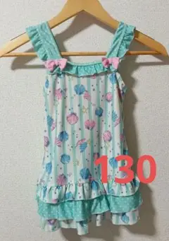 貝殻柄フリル水着 130