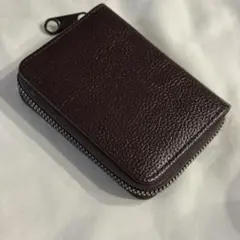 ミニ財布 皮 ブラウン 茶色 メンズ ミニウォレット カードケース カード入れ