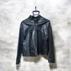 無印良品 羊革レザージャケット レディースL 伊製　ライダース　ラムレザー