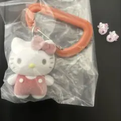 サンリオキャラクターズカラフルカラビナチャーム【キティ】➕ネイルパーツ2個