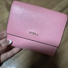 FURLA 二つ折り財布　ミニ財布　ピンク
