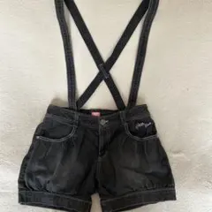 Mezzo Piano ダークデニム オーバーオールショートパンツ 100cm~