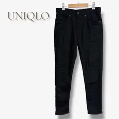 ユニクロ スキニー パンツ ブラック きれいめ シンプル カジュアル 着回し M
