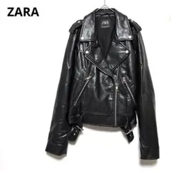 ザラ　ライダースジャケット　シングル　羽織り　大人かっこいい　カジュアル