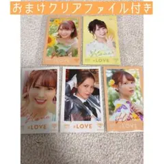 イコラブ 大場花菜 ミニフォトカード vol.1,2 5枚セット 祝祭含