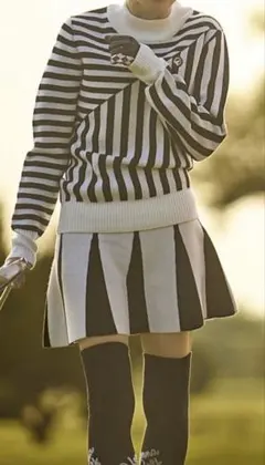 本間ゴルフ ニットとスカート 上下セット