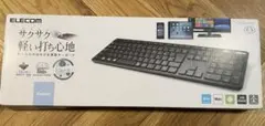 最終【美品】ELECOM Bluetoothキーボード(TKFBM120KBK)