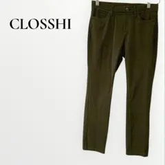 CLOSSHI カーキ カジュアルパンツ シンプル美シルエット 定番 Mサイズ