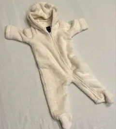 babyGap フリースロンパース 耳付きフード 60cm