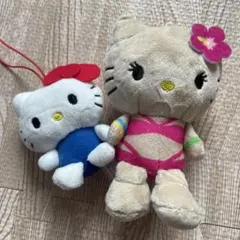 ハローキティ ぬいぐるみ マスコット 2点セット