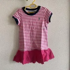 新品　ラルフローレン　2T/95cm ピンクワンピース