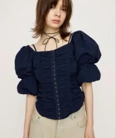 【2WAY】TIERED SLEEVE CORSET TOPSのサムネイル