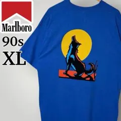 90s USA製 Marlboro マルボロ Wolf ウルフ ポケT 青 XL 90s USA製 Marlboro マルボロ Wolf ウルフ ポケT 青 XL - メルカリ