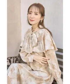 tocco closet 2wayボウタイリボン付き ワンピース