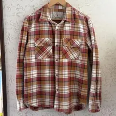 AVIREX アヴィレックス チェック柄 長袖シャツ L コットン 厚手