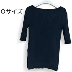 Mila Owen ブラック 五分袖ニット 0サイズ
