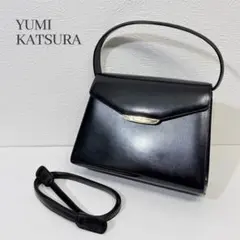 YUMI KATSURA 2WAY ハンドバッグ ショルダーバッグ ブラックのサムネイル