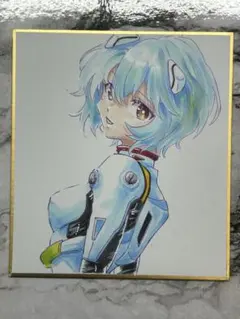 手描きイラスト ファンアート アナログ 原画 No.024 小色紙