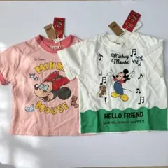 【新品タグ付】しまむら リトシー ディズニー ミッキーミニーTシャツセット